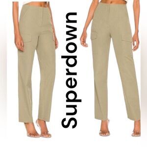Superdown Kimmy Cargo Pants in Olive Green SZ XS‎